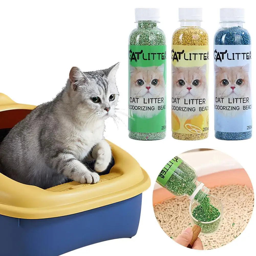 Cat litter deodorizing beads odor-removing beads odor-eliminating agent granules cat litter box anti-odor beads fragrant beads