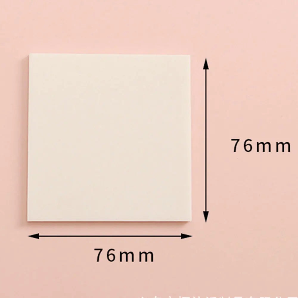 50 Sheets/pad Transparent Sticky Notes Pad Waterproof Self-Adhesive Clear Memo Message Reminder Home Office School Supplies