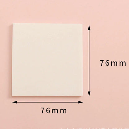 50 Sheets/pad Transparent Sticky Notes Pad Waterproof Self-Adhesive Clear Memo Message Reminder Home Office School Supplies