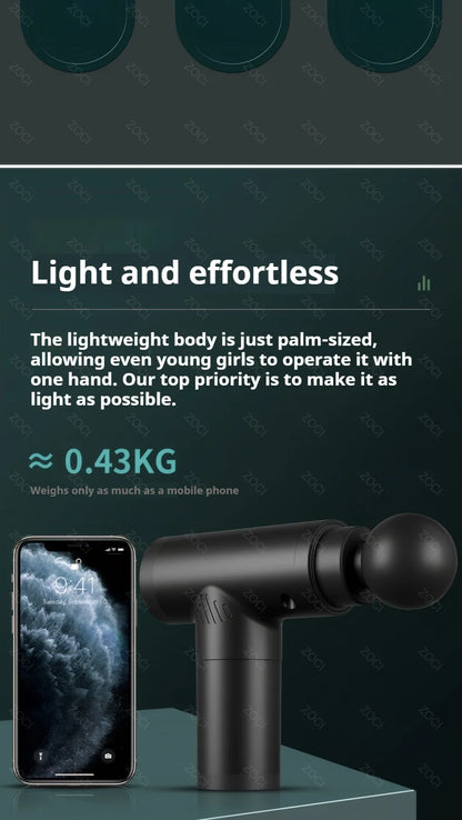 Portable Mini Fascia Gun Handheld Massage Gun Vibration Muscle Massager Deep Tissue Massager for Body Back Neck Leg Foot