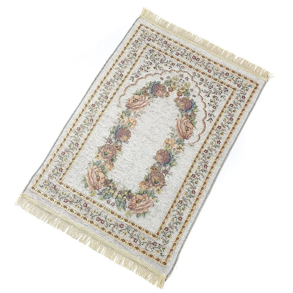 Muslim Worship Mat Prayer Rugs Chenille Cotton Islamic Blanket Home Decoration Church Utensils Portable Carpet
