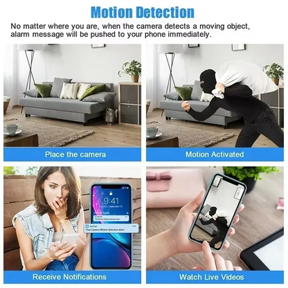 CABE-Smart Home Video Camcorder Wireless Security Camera 4K HD Mini Wifi Camera IR Night Vision Motion Detection