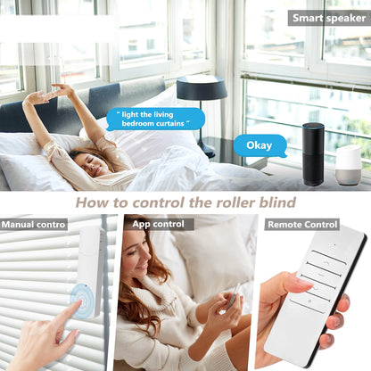 Electric Curtain Motors WiFi Smart Curtain Motor Ultra Silent APP Remote Control Voice Control Electric Curtain Motor for Tuya