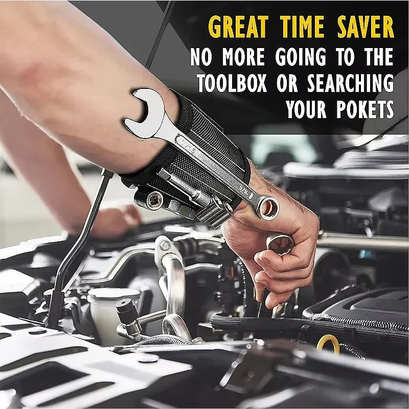 1PCS Magnetic Wristband for Holding Screws,Nails,Drilling Bits,Wrist Tool Holder Belts with Strong Magnets,Cool Gadgets for Men