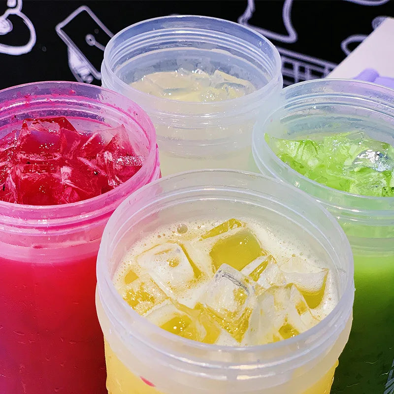 Portable Shaker Bottle with Stirring Ball, Perfect for Protein Shakes and Pre-Workout, Water Bottles without BPA, 500 ml, 700ml