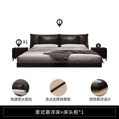Hospital Sleeping Massage Bed Bedroom Queen Double Children Modern Bed Safe Leather Letto Matrimoniale Lounge Suite Furniture