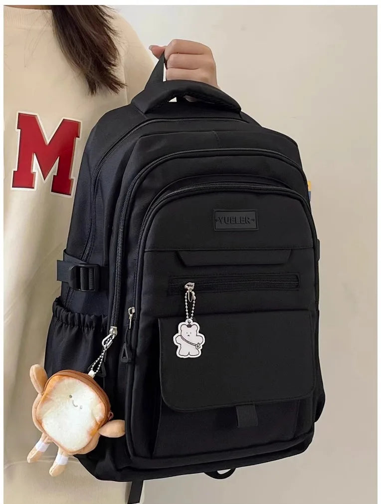 Japanese style Junior High School Large Capacity Backpack High School Student school bags Simple and Versatile Laptop Backpacks