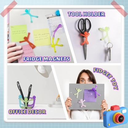 Fridge Magnets Man, Humanoid Magnetic Toys for Fridge, Magnetic People Mini Humanoid Colorful Magnetic Toy for Locker, Office