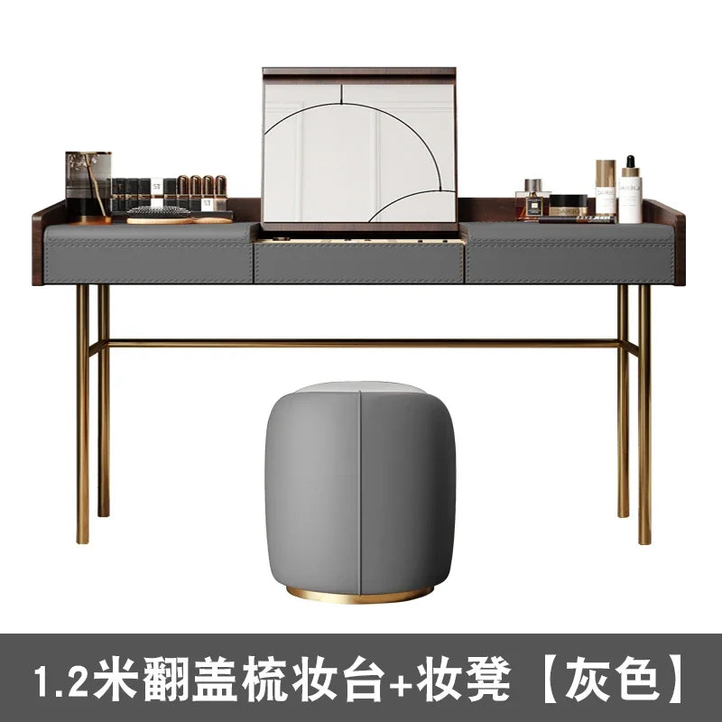 Living Room Vanity Table Nail Makeup Drawers Bedroom Storage Luxury Dressing Table European Mesa De Maquillaje Trendy Furniture