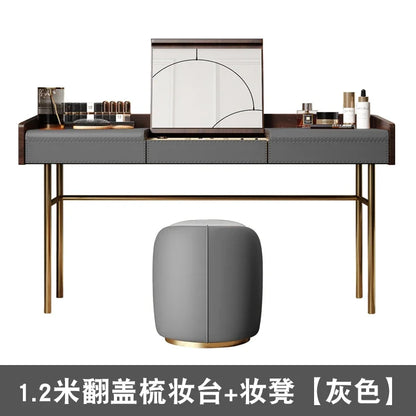 Living Room Vanity Table Nail Makeup Drawers Bedroom Storage Luxury Dressing Table European Mesa De Maquillaje Trendy Furniture