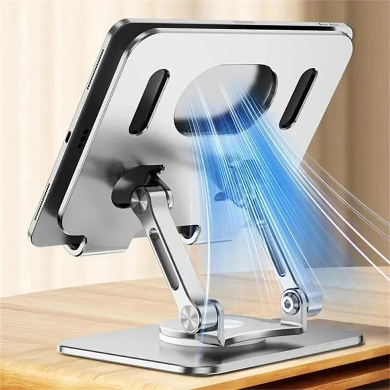 Tablet Stand Adjustable with 360 Swivel Base Aluminum Tablet Stand Holder Universal Tablet Holder for iPad Samsung Huawei Lenovo