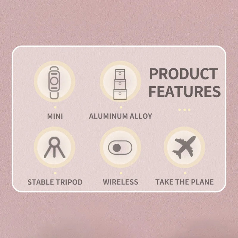 Xiaomi Selfie Stick 1m with Wireless Bluetooth LED Fill Light Extended Tripod with Remote Shutter for Android IOS Cellphone