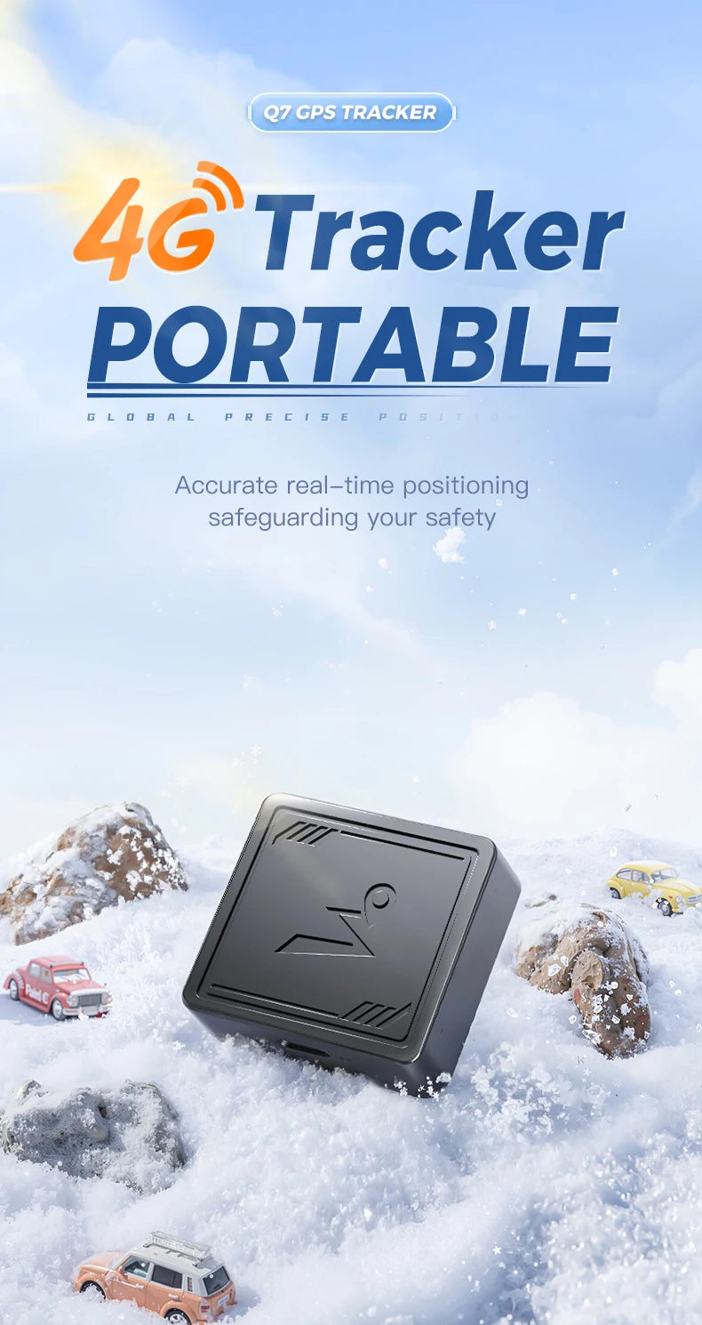 4G GPS Tracker with App Real Time Car Tracking DeviceAnti-Lost Pet Kids Bag Wallet Recording Tracking DeviceFinder Locator