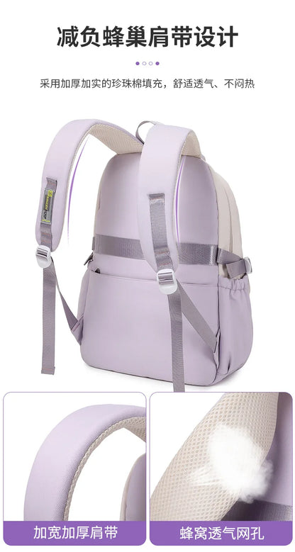 Cute Student Backpack 3pcs/set Primary Schoolbag Harajuku Kawaii Student Backpack Teenage Girls Handbag Large Capacity Rucksack