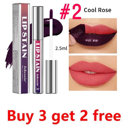 Peel Off Lip Stain Reveal Long Lasting Waterproof Pink Lip Tint Transfer Proof Non-stick Cup Natural Lip Stain Women's Cosmetics
