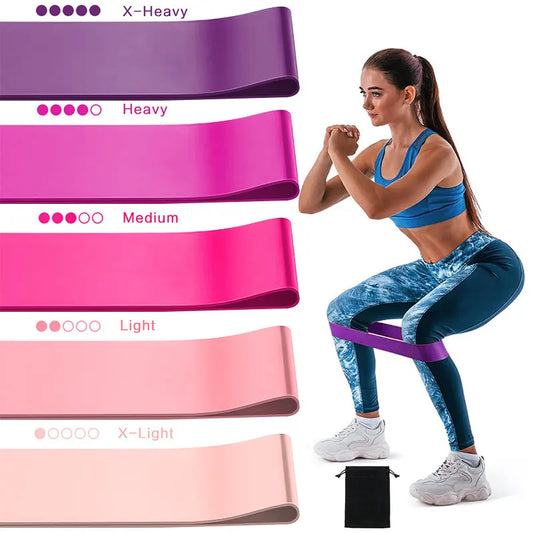 Resistance Bands for Working Out, Elastic Exercice Loop Bands,Yoga Starter Set of Stretch Bands for Booty Legs,Pilates Flexbands