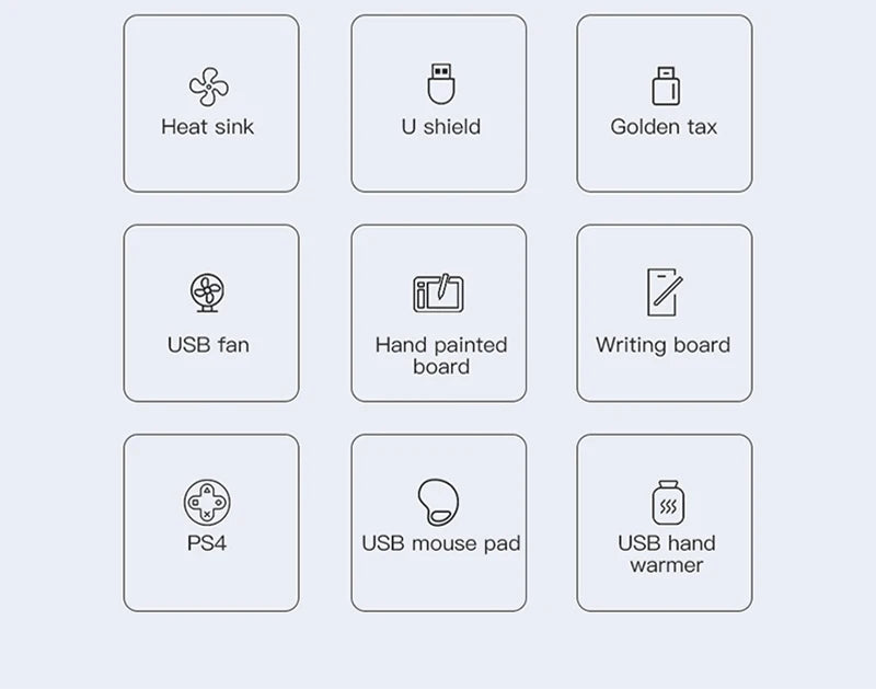 USB 3.0 Power Adapter 7 Port Multi USB Splitter Hub USB Hub 2.0 USB Multiple Expander Switch 30CM Cable Hub Docking Stations