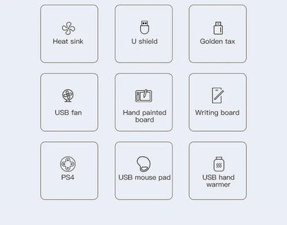 USB 3.0 Power Adapter 7 Port Multi USB Splitter Hub USB Hub 2.0 USB Multiple Expander Switch 30CM Cable Hub Docking Stations