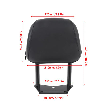 Motorcycle Rear Backrest Motorcycle Rear Passenger Backrest Pad Improved Support Enhanced Comfort High Stability for Motorbike