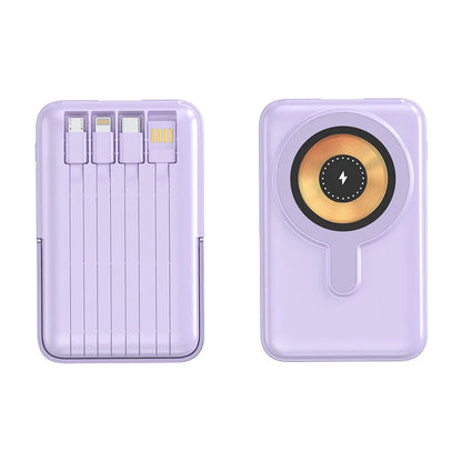 10000mAh Wireless Power Bank Magnetic 15W Wireless Charger with Stand External Battery PD20W Fast Charging For iPhone PowerBank