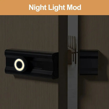 Durable Anti-theft Luminous Door Buckle Aluminum Alloy No Punching Sliding Door Bolt Security Door Catch Furniture Hardware