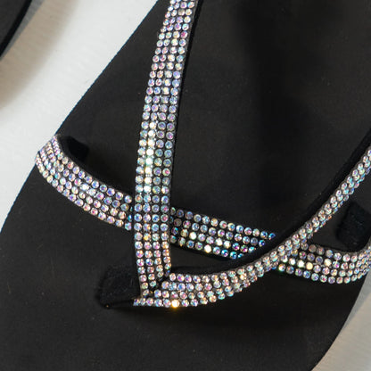 Women's Flip-Flops | Fairy-Tale Style, High-End Feel, Embellished with Colorful Rhinestones for Outdoor Use in 2025