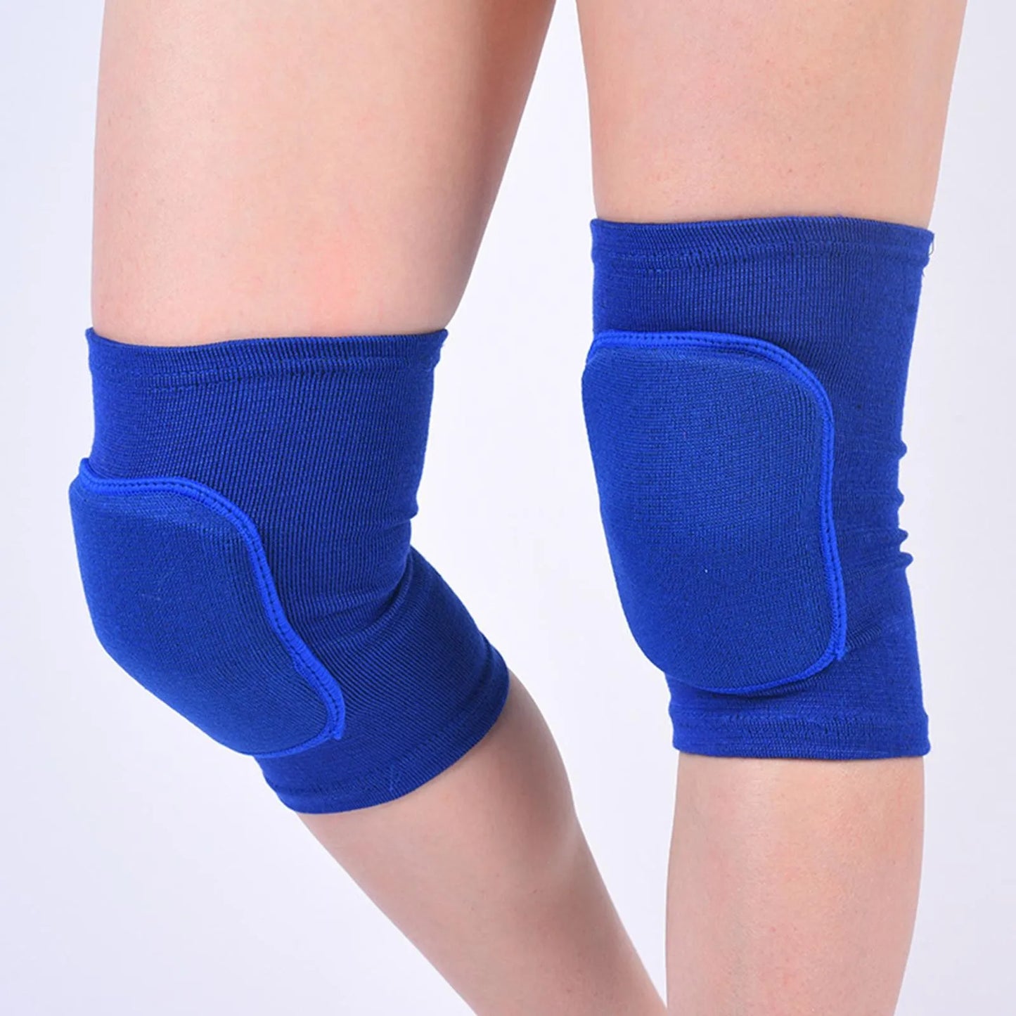 2pcs Sports Compression Knee Pads Elastic Knee Protector Thickened Sponge Knee Brace Support for Dancing Workout Training