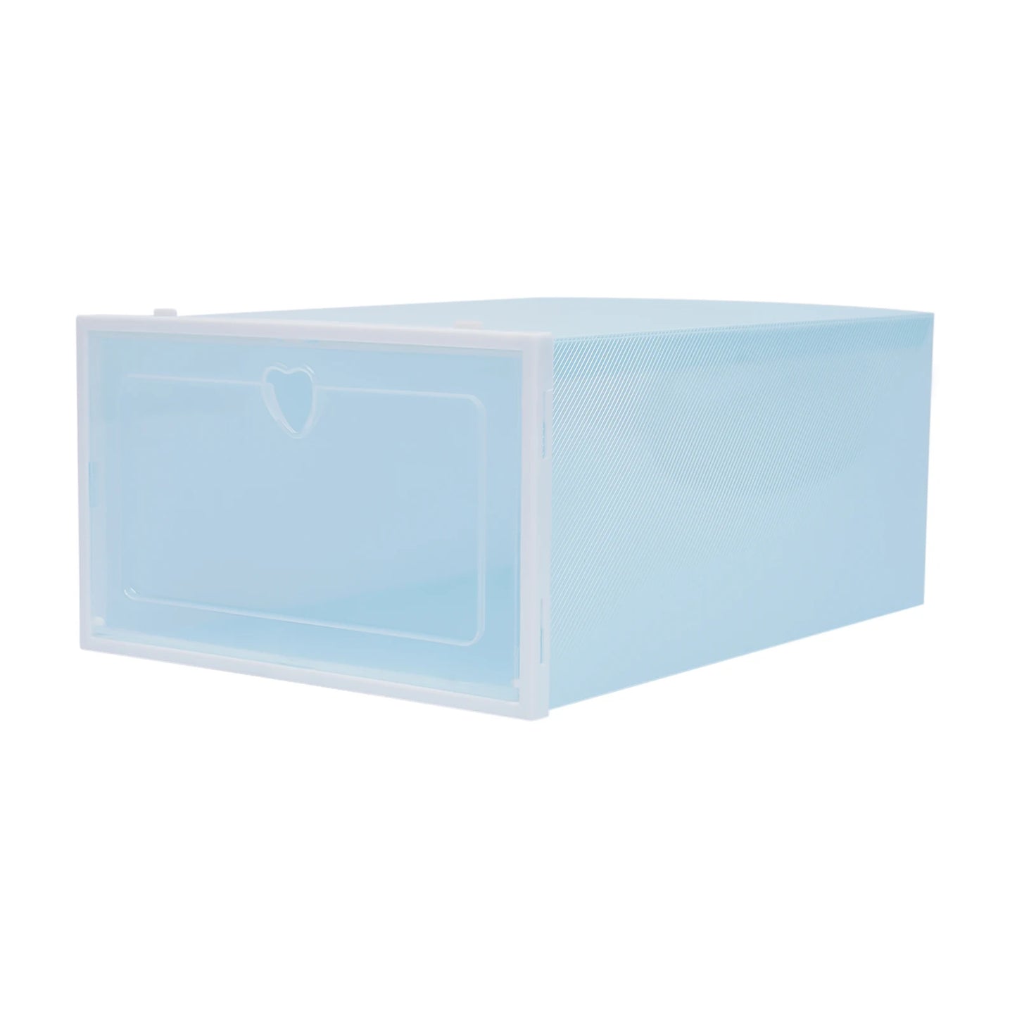 20Pcs Foldable Shoe Storage Boxes with Lids Transparent Stackable Containers Drawer Style PP Plastic Shoe Organizers