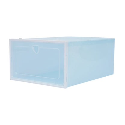 20Pcs Foldable Shoe Storage Boxes with Lids Transparent Stackable Containers Drawer Style PP Plastic Shoe Organizers
