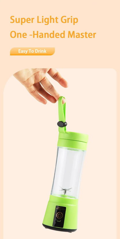 Portable Fruit Juice Blenders Summer Personal Electric Mini Bottle Home USB 6 Blades Juicer Cup Machine For Kitchen Dropshipping