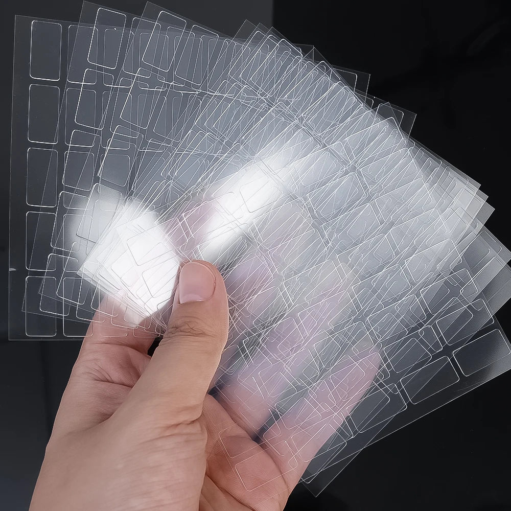 1000pcs Double Sided Gel Glue Pads DIY Removable Sticky Patch No Trace Wall Hanging Crafts Clear Round Square Self Adhesive Dots