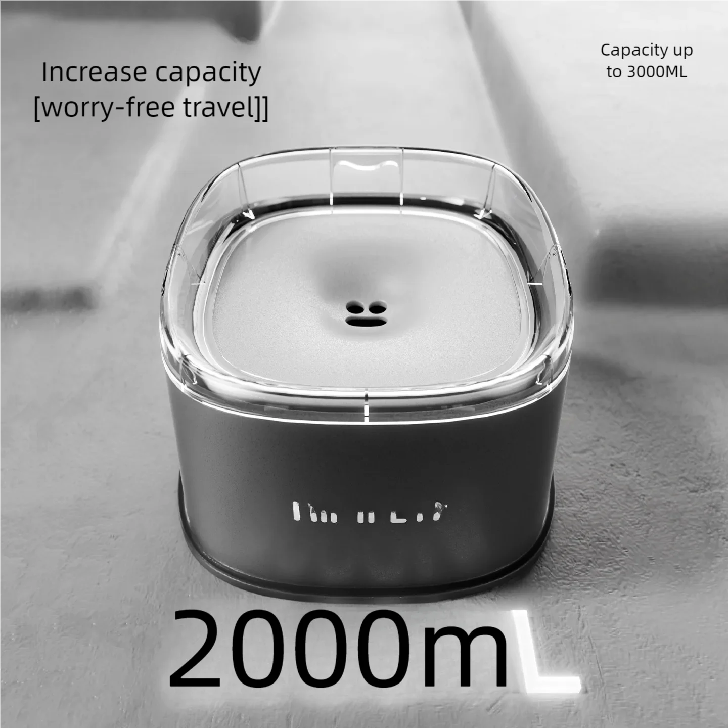 Spill Proof Water Bowl for Dogs Slow Drinking Bowl for Messy Drinkers 2000ml Large Capacity Pet Puppy Kitten Drinking Dispenser