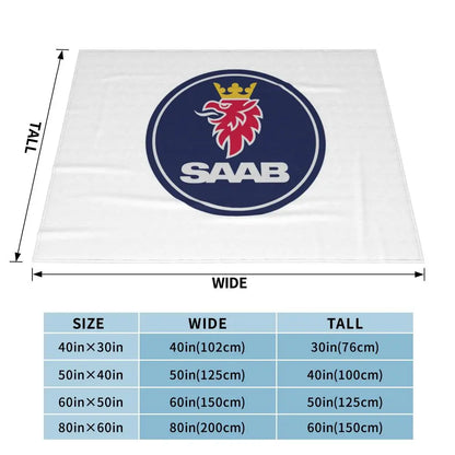 Sweden Saabs Scanias Blankets Fleece Winter Portable Lightweight Thin Throw Blanket for Bedding Travel Bedspread