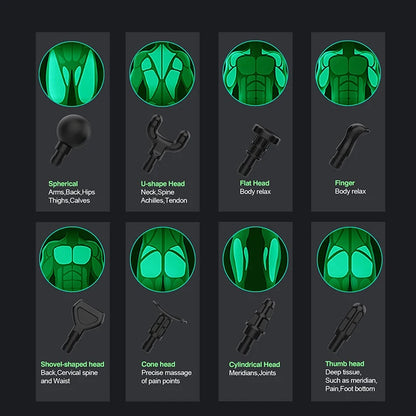 Fascia Gun Portable Muscle Massage Gun Deep Muscle Tissue Percussion Massager For Athletes, Holding Body Back Muscle Massage