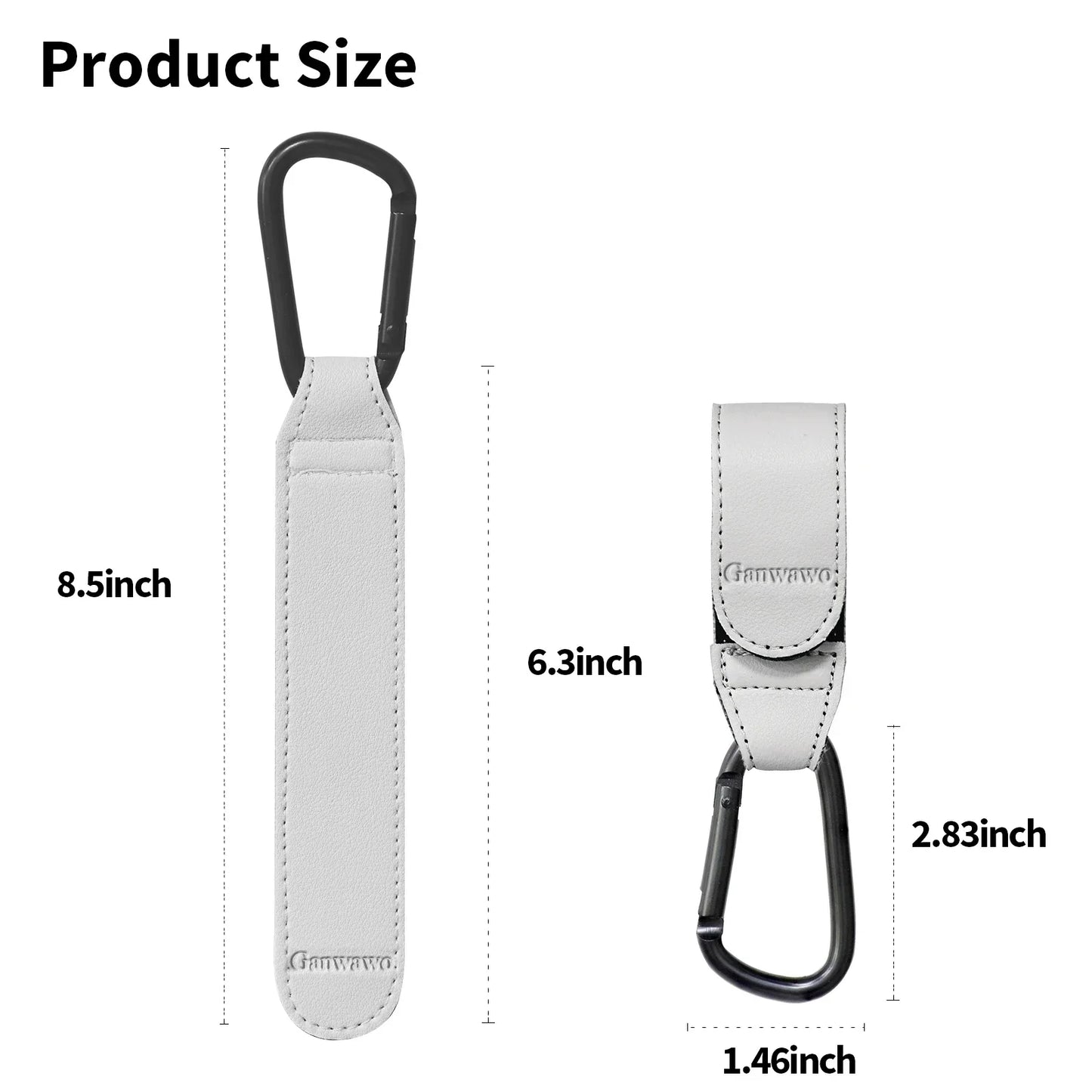 Stroller Accessories 2PCS Hooks Portable Baby Pram Universal Leather Hook