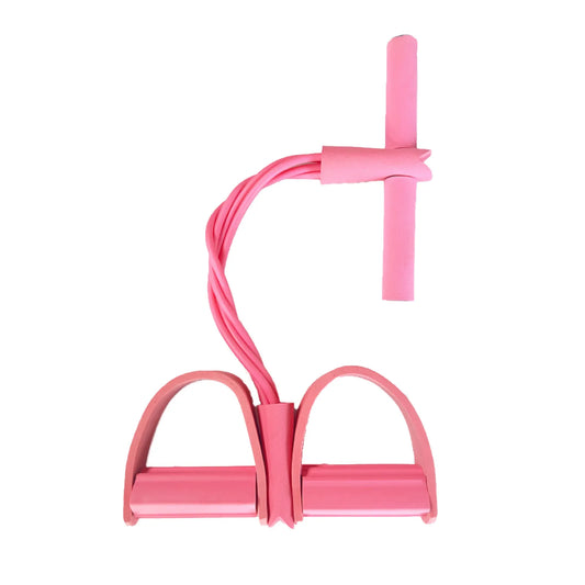 Four-Tube Pedal Tensioner Multi-Functional Household Fitness Equipment Yoga Abdominal Strengthening Elastic Band Tension Rope