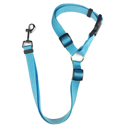 Secure Your Pet in the Car with This Adjustable Harness & Seat Belt Lead Leash!