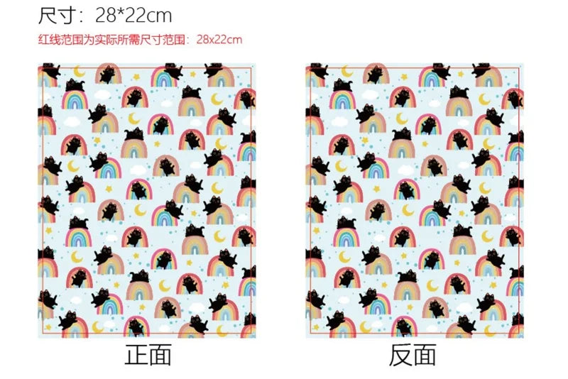 1pc Black Cat Book Sleeve Halloween Pumpkin Book Protector Book Covers for Paperbacks Washable Fabric Cloth Book Cover