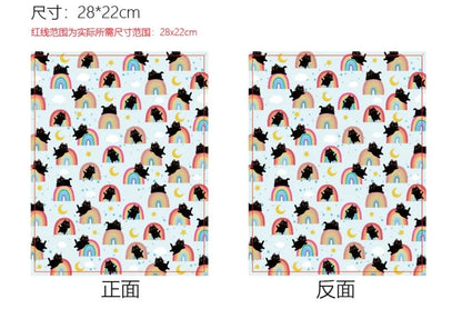 1pc Black Cat Book Sleeve Halloween Pumpkin Book Protector Book Covers for Paperbacks Washable Fabric Cloth Book Cover