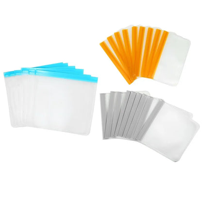 3/5pcs Silicone Food Storage Bag Reusable Up Zip Shut Bag Leakproof Fresh Bag Food Storage Bag Fresh Wrap Ziplock Bag