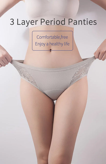 Menstrual Period Panties Women Cotton higth waist Leak Proof Widen absorbent underwear Physiological Briefs