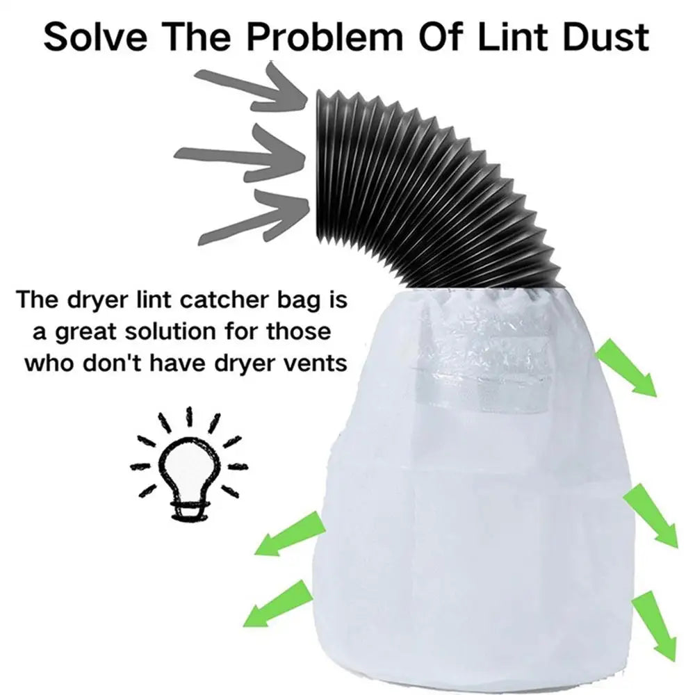 Dryer Lint Catcher Lint Collector For Dryer Reusable Fluff Cleaning Kit Dryer Vent Bucket Indoor Box For Ventless Dryer To