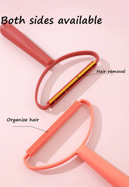 Double-Side Lint Remover Portable Pet Hair Remover Brush Manual Fluff Remover Clothes Fuzz Fabric Shaver Carpet Clothes Brush