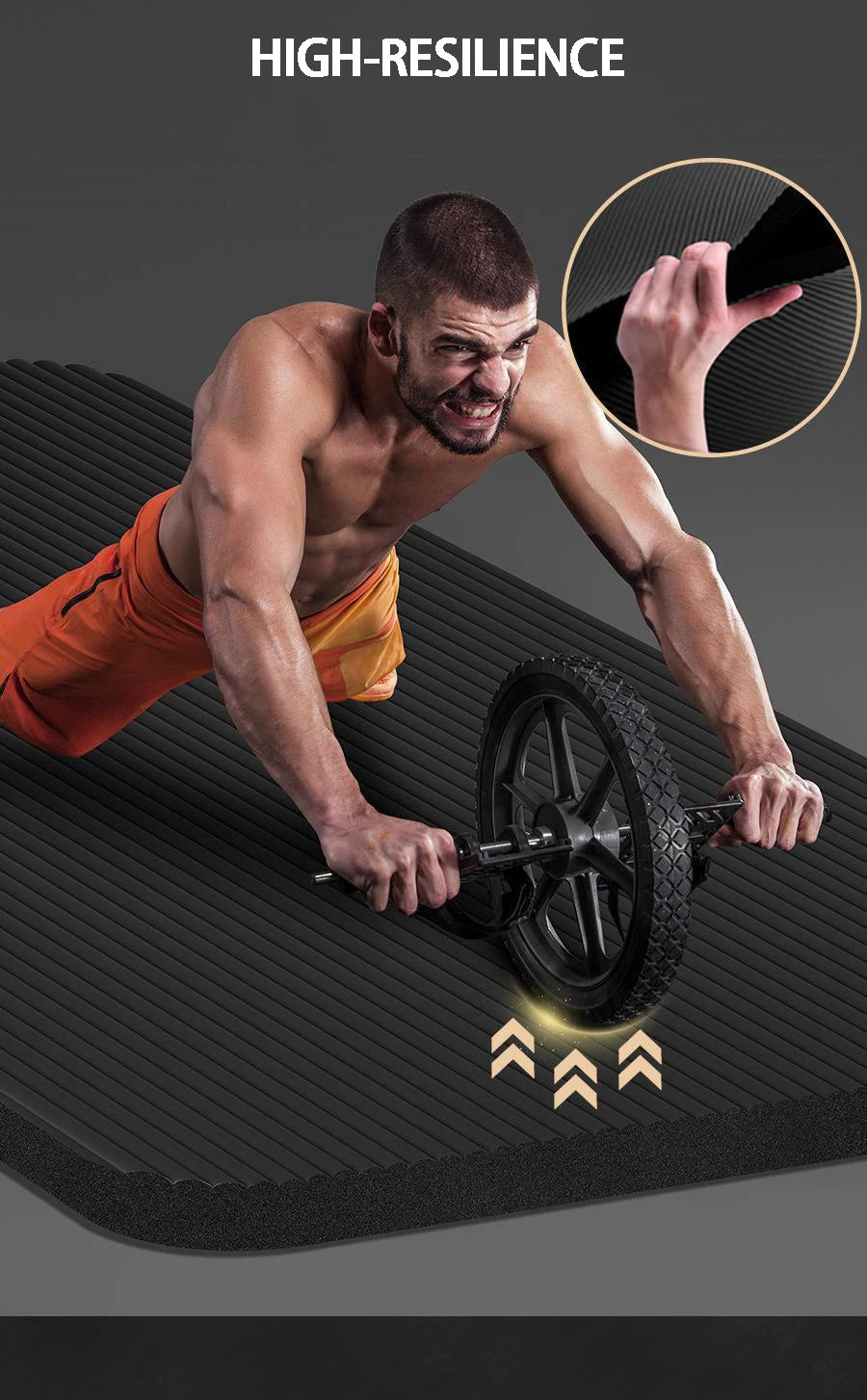 Yoga Mat Anti-skid Sports Fitness Mat Thick NBR Comfort Foam Yoga Matt For Exercise Yoga And Pilates Gymnastics Mat