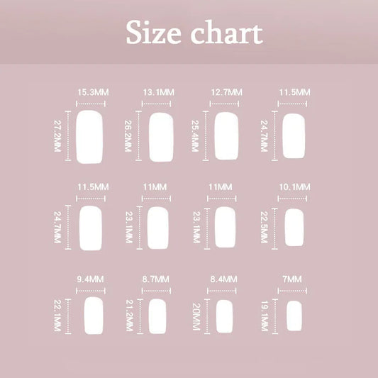 Simple White French Wearable Long Square Fake Nails Full Cover Detachable Finished False Nails Press on Nail with Glue Wholesale