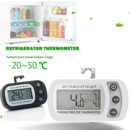 LCD Display Magnetic Refrigeration Refrigerator Hanging Freezer Thermometer Kitchen Tool Fridge Temperature Meter