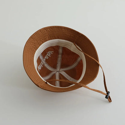 Cute Bear Baby Bucket Hats Korean Boy Girl Summer Uv Protection Fisherman Caps Kids Outdoor Sunshade Panama Basin Caps