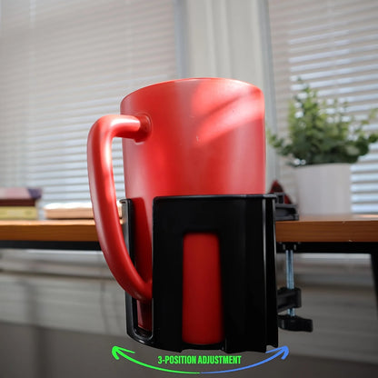 Anti-Spill Cup Holder for Your Desk or Table (Black, 1)
