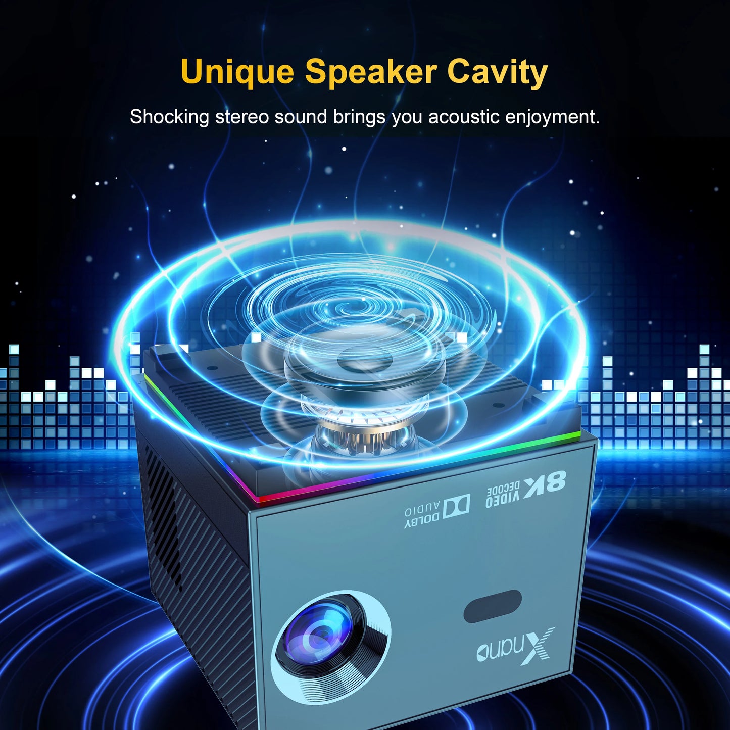 Portable Projector Wifi Bluetooth Led Smart Voice Remote Control Digital Projector Full HD 1080P Projector 4k Game Projectors