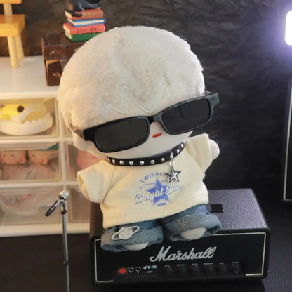Labubu Clothes Doll American Hip Hop, V1 V2 Doll Clothing Accessories, Labubu Clothes Designer,15/17cm Doll Toy
